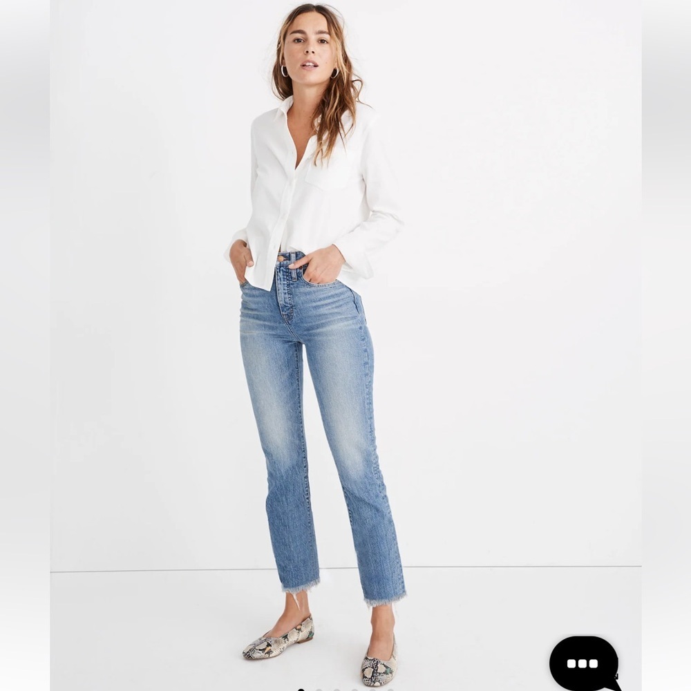 Madewell The Perfect Vintage Jean Raw Hem - 99% Cotton